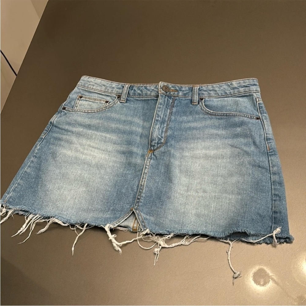 BDG Light Blue Denim Skirt